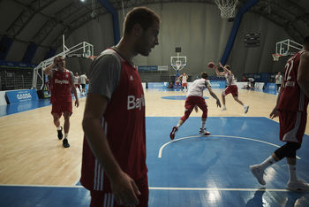 FC Bayern Basketball at the training camp photographed by Christian Kaufmann